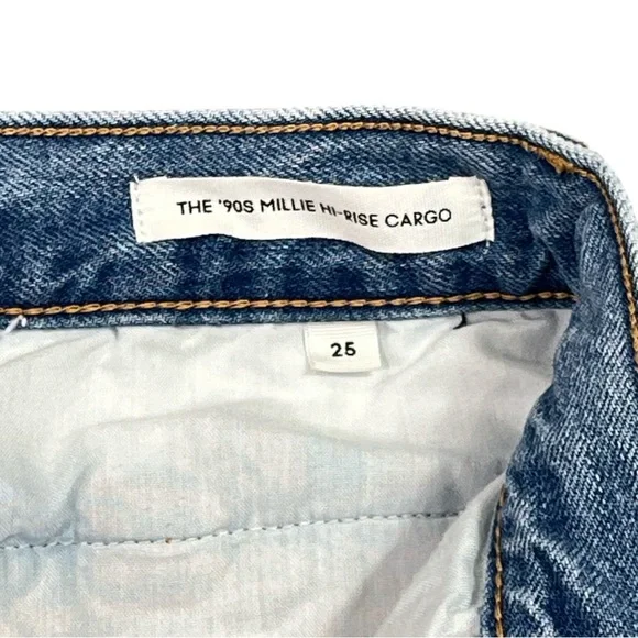 Aritzia Denim Forum The '90s Millie Hi-rise Cargo Jean size 25 - Picture 5 of 8